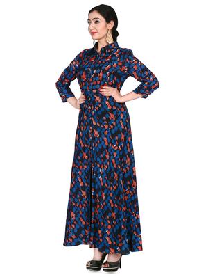 printed high slit kurta - 16348118 - Standard Image - 2