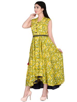 tie front flared maxi dress - 16348120 - Standard Image - 2