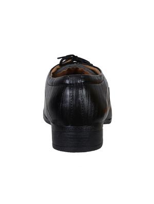 black leatherette lace-up derbys - 16348221 - Standard Image - 3