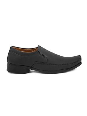 black leatherette slip ons - 16348224 - Standard Image - 2