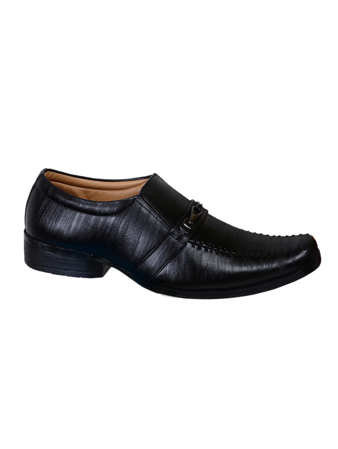 black leatherette slip ons - 16348228 - Zoom Image - 1