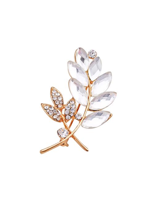 gold metal brooch - 16348346 - Very Small Image - 1