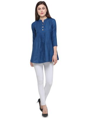 button detail pleated top - 16349517 - Standard Image - 4