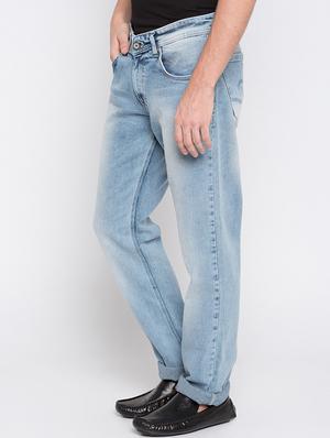 blue cotton plain jeans - 16349538 - Standard Image - 2