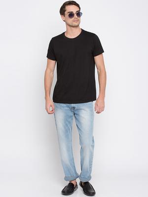 blue cotton plain jeans - 16349538 - Standard Image - 4
