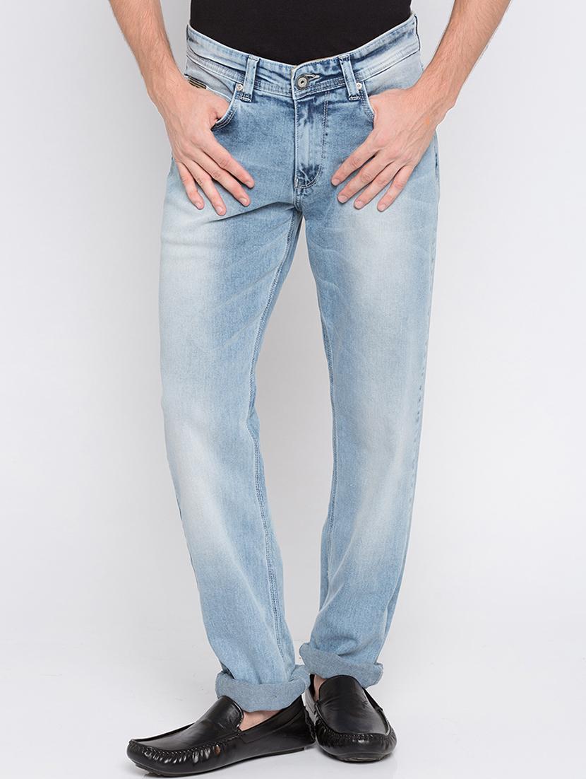 blue cotton plain jeans - 16349538 - Zoom Image - 1