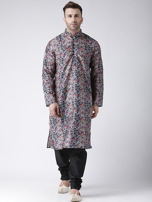 multi colored printed kurta pyjama set - 16350106 - Standard Image - 1