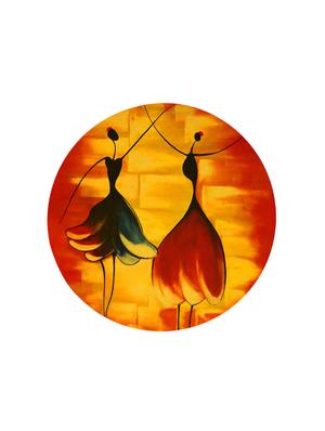 studio shubham wooden abstract colorful dancing wall plates for hanging(set of 3) - 16351080 - Standard Image - 2