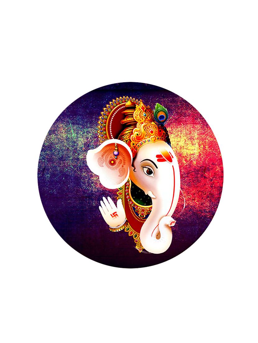 studio shubham wooden lord ganesha wall plates for hanging(set of 3) - 16351089 - Zoom Image - 2