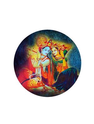 studio shubham wooden lord krishna abstract wall plates for hanging(set of 3) - 16351107 - Standard Image - 2