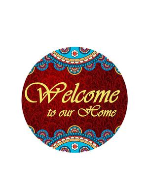 studio shubham wooden welcome namaste friends wall plates for hanging(set of 3) - 16351109 - Standard Image - 3