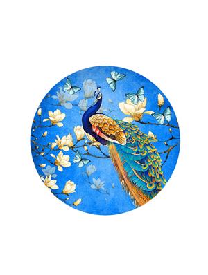 studio shubham wooden floral peacock wall plates for hanging(set of 3) - 16351125 - Standard Image - 2