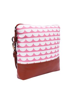pink canvas regular sling bag - 16351132 - Standard Image - 4