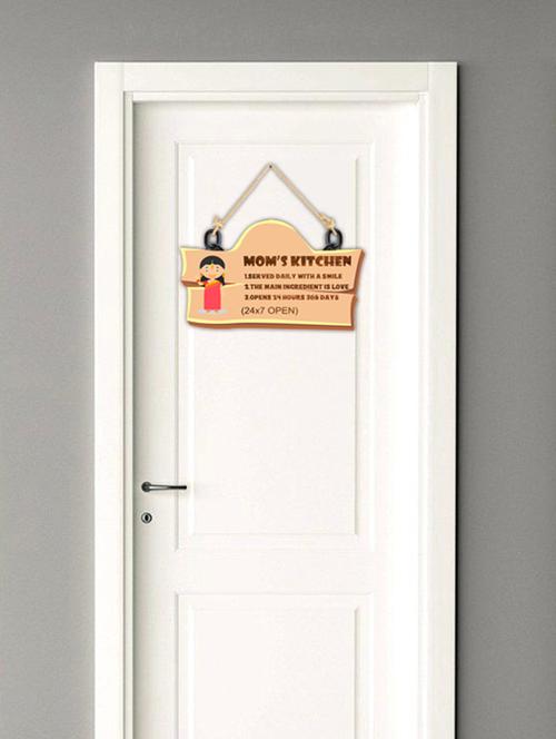studio shubham mom's kitchen wooden wall hanging / door hanging (30cmx18cmx3cm) - 16351168 - Standard Image - 1