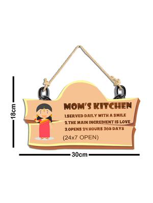 studio shubham mom's kitchen wooden wall hanging / door hanging (30cmx18cmx3cm) - 16351168 - Standard Image - 3