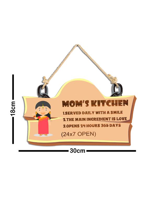 studio shubham mom's kitchen wooden wall hanging / door hanging (30cmx18cmx3cm) - 16351168 - Zoom Image - 3