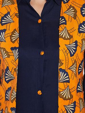 solid straight kurta with jacket - 16351553 - Standard Image - 4
