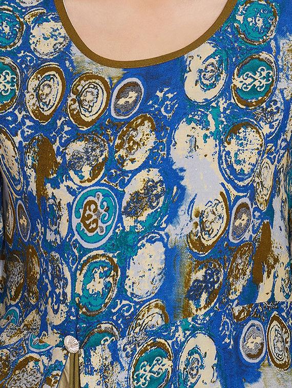 printed a-line kurta - 16351554 - Zoom Image - 4