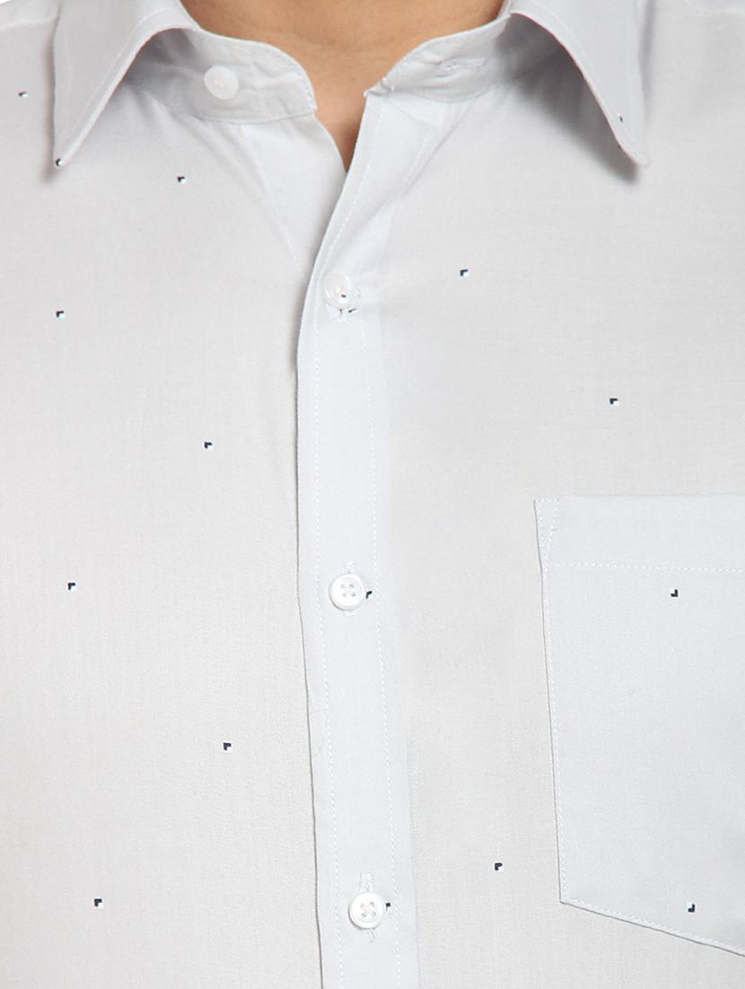 grey printed formal shirt - 16351803 - Zoom Image - 5