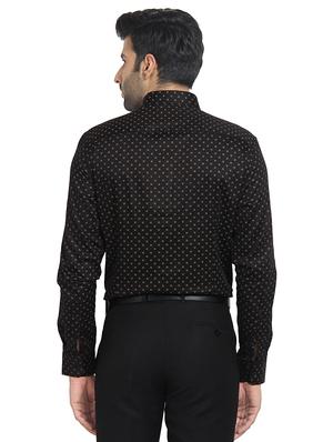 black printed formal shirt - 16351805 - Standard Image - 3