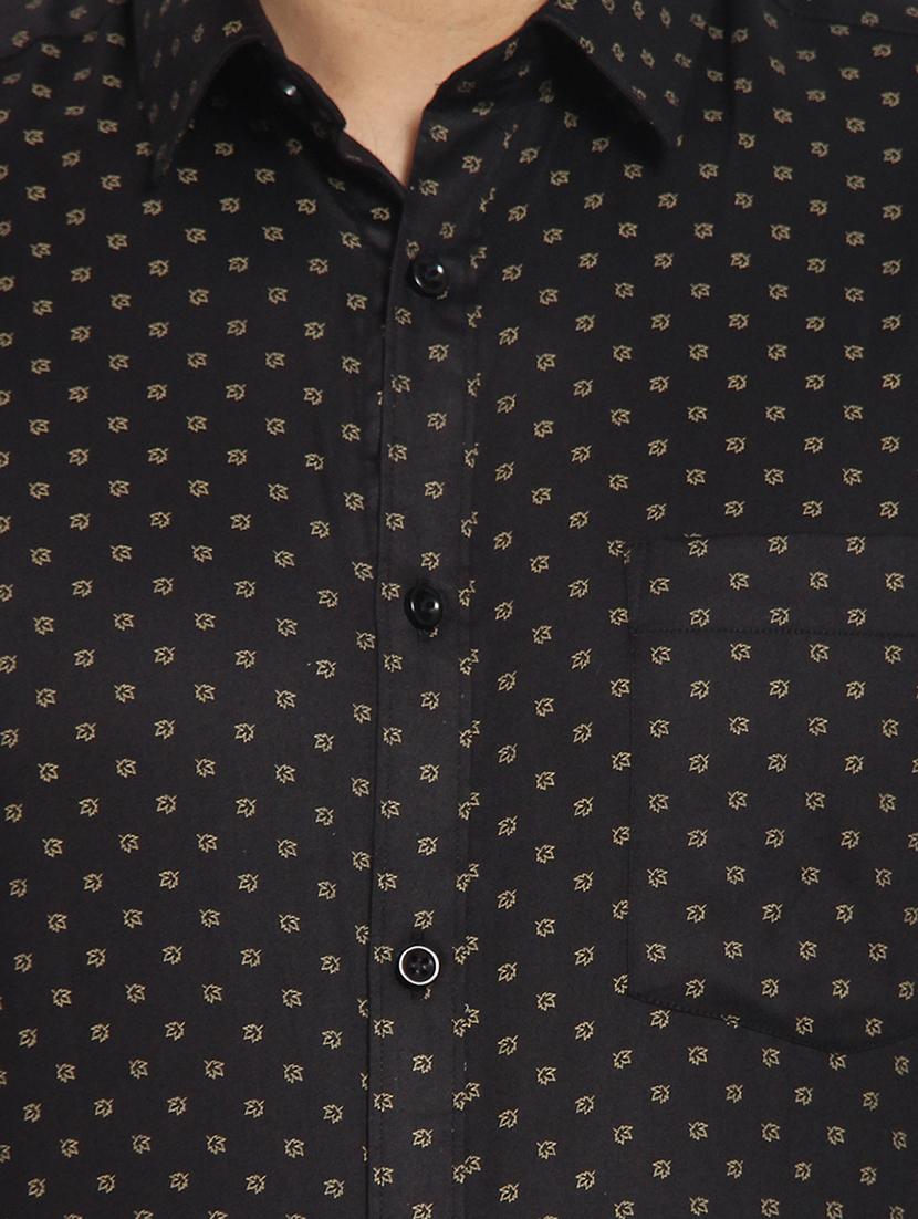 black printed formal shirt - 16351805 - Zoom Image - 5