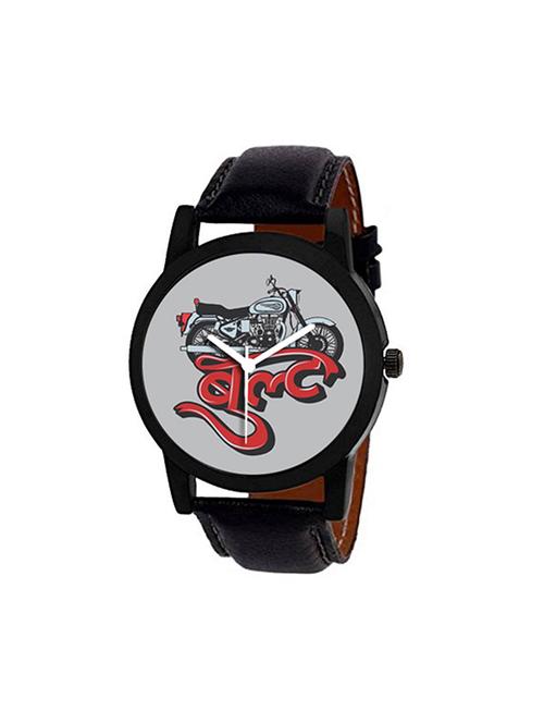 wake wood round dial analog watch (dial74) - 16351817 - Standard Image - 1