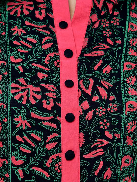 block print straight kurta - 16352639 - Zoom Image - 4