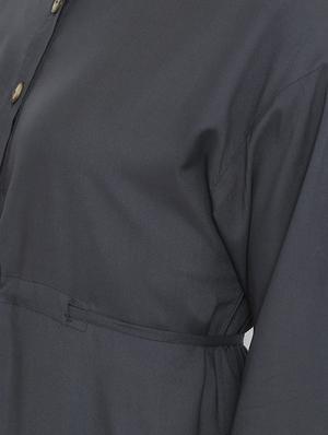 tie back solid shirt dress - 16353688 - Standard Image - 4