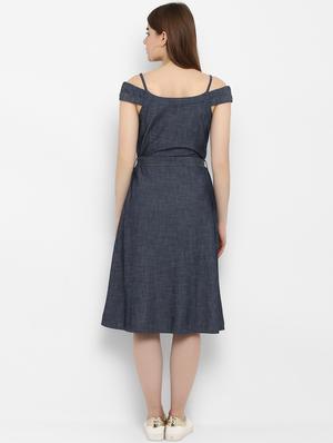 tie front a-line dress - 16353694 - Standard Image - 3