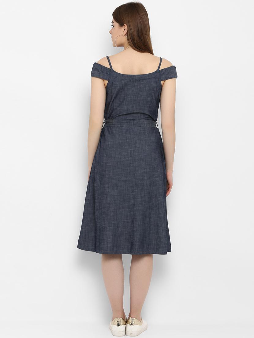 tie front a-line dress - 16353694 - Zoom Image - 3