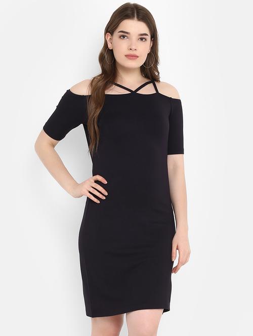 cold shoulder bodycon dress - 16353696 - Standard Image - 1