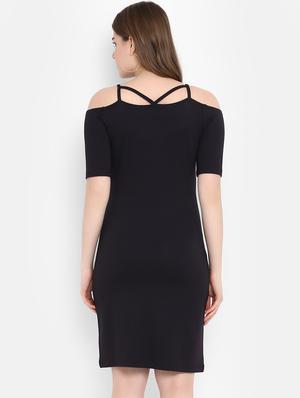 cold shoulder bodycon dress - 16353696 - Standard Image - 3