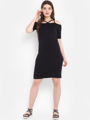 cold shoulder bodycon dress - 16353696 - Standard Image - 4
