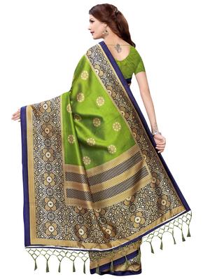 floral border mysore silk saree with blouse - 16353897 - Standard Image - 2