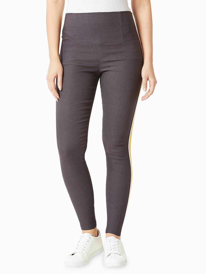 side tape high rise jeggings - 16354386 - Zoom Image - 1