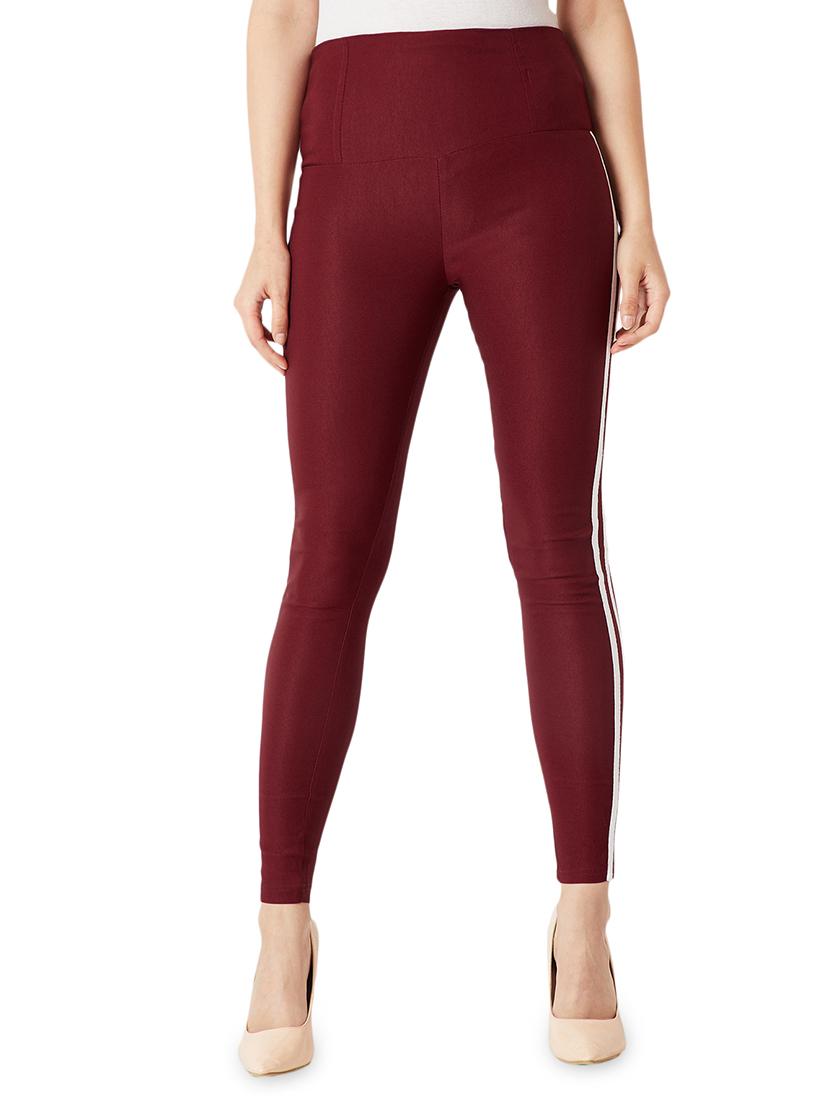 side tape high rise jeggings - 16354390 - Zoom Image - 1