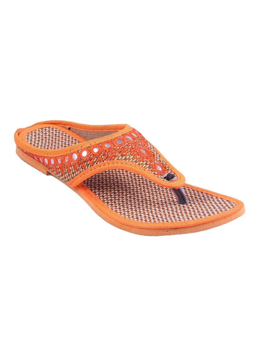 orange toe separator sandals - 16356443 - Zoom Image - 1