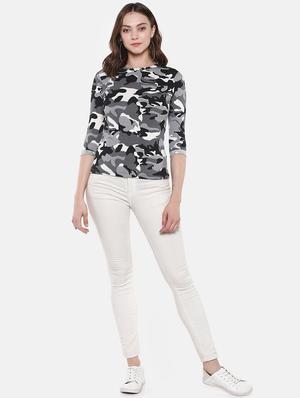 round neck camouflage t-shirt - 16356568 - Standard Image - 4