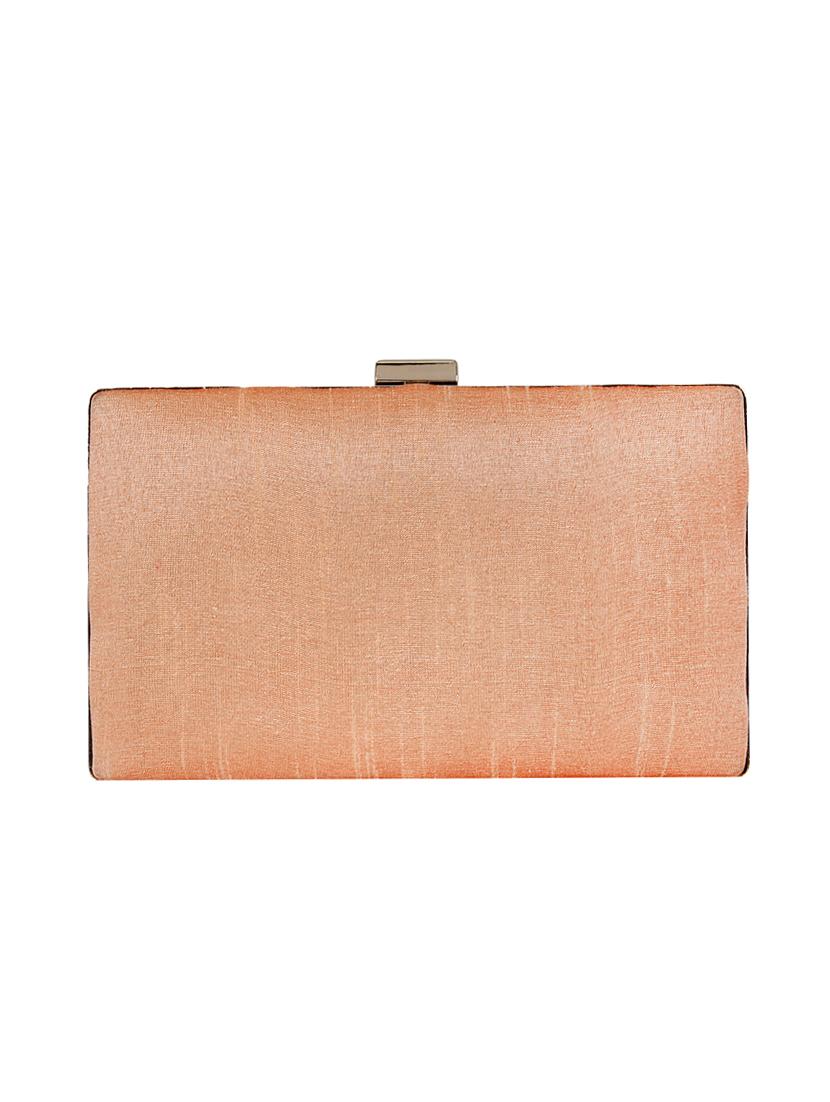 pink cotton polyester blend box clutch - 16357186 - Zoom Image - 2