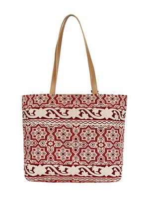 beige cotton regular handbag - 16357215 - Standard Image - 2