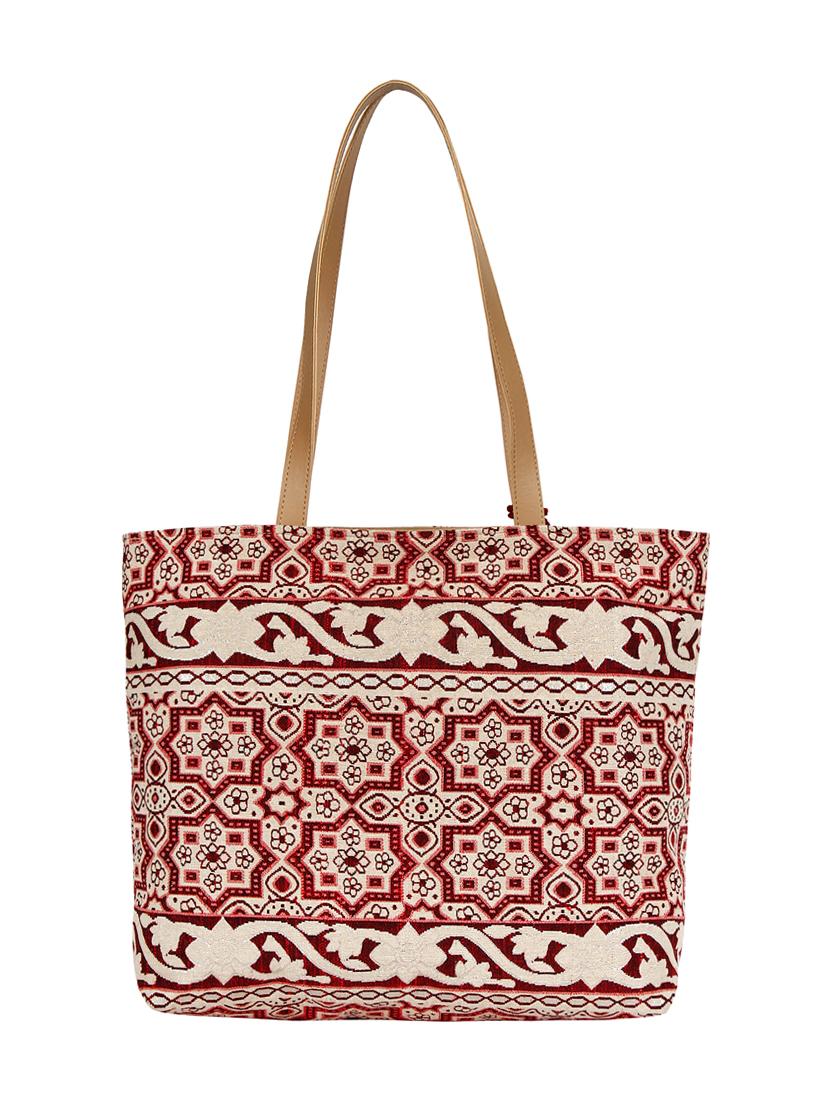 beige cotton regular handbag - 16357215 - Zoom Image - 2