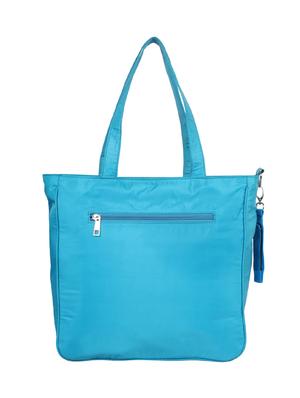 blue polyester regular handbag - 16357222 - Standard Image - 2