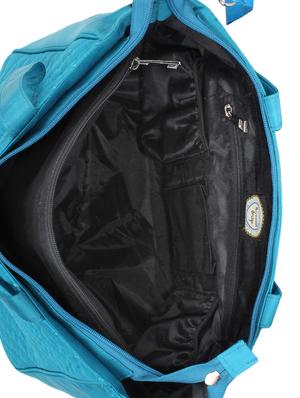 blue polyester regular handbag - 16357222 - Standard Image - 3