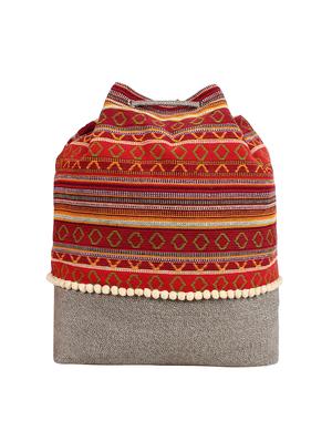red cotton regular sling bag - 16357224 - Standard Image - 2