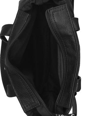 black leatherette (pu) regular sling bag - 16357227 - Standard Image - 3