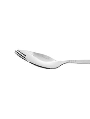 homeish 3-in-1 stainless steel spoon cum fork set - spork (set of 6) - 16357456 - Standard Image - 3