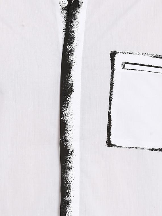 white solid casual shirt - 16358186 - Zoom Image - 5