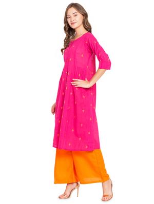 printed a-line kurta - 16359074 - Standard Image - 2