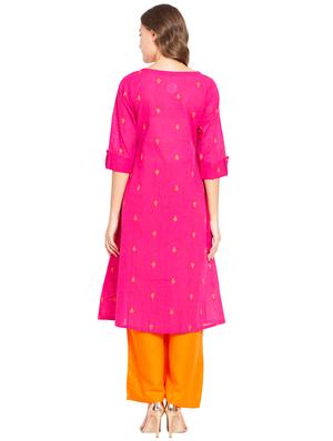 printed a-line kurta - 16359074 - Standard Image - 3