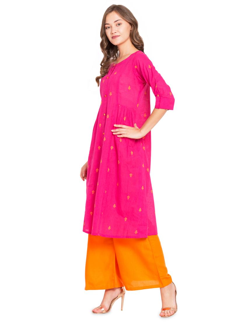 printed a-line kurta - 16359074 - Zoom Image - 2